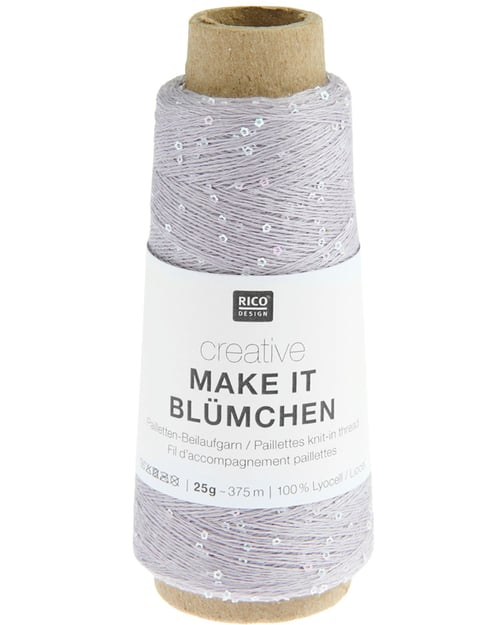 Garn: Make it Blümchen (følgetråd med små diskrete pailletter) (6)