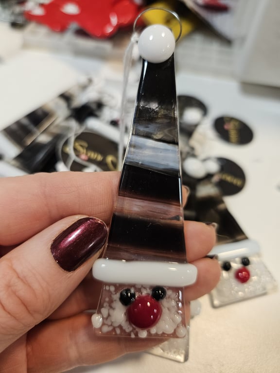 Hængenisse sort/hvid/transparent 