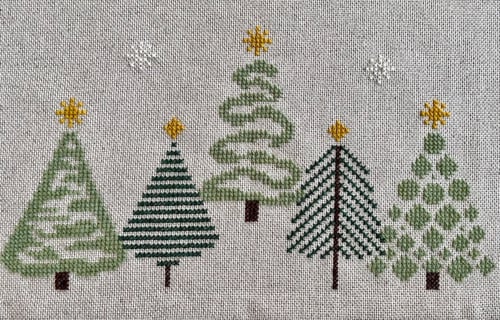 Grøn jul med stil - juletræstæppe 2028-1                             Str. 140 x 140 cm. (3)