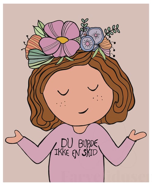 Plakat: Du burde ikke en skid Rosa