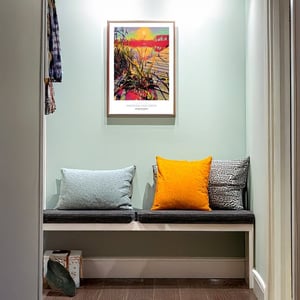 Morgen ved søen - Vandkraftsøen - A3 – produktbillede