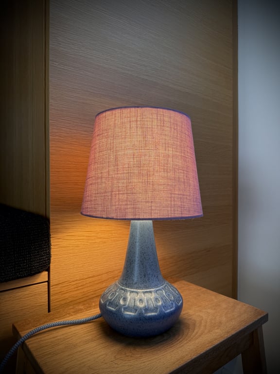 Upcycled vintage bordlampe - Søholm Keramik billede 3