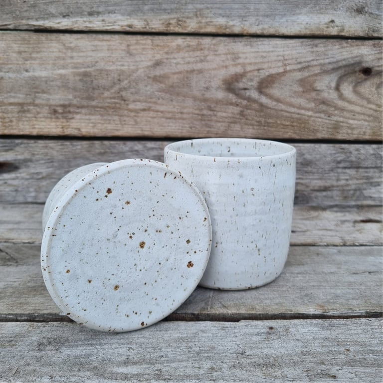 Smørklokke hvid billede 4