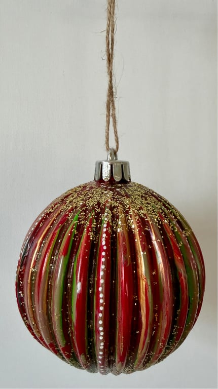 Kunst julekugle 47