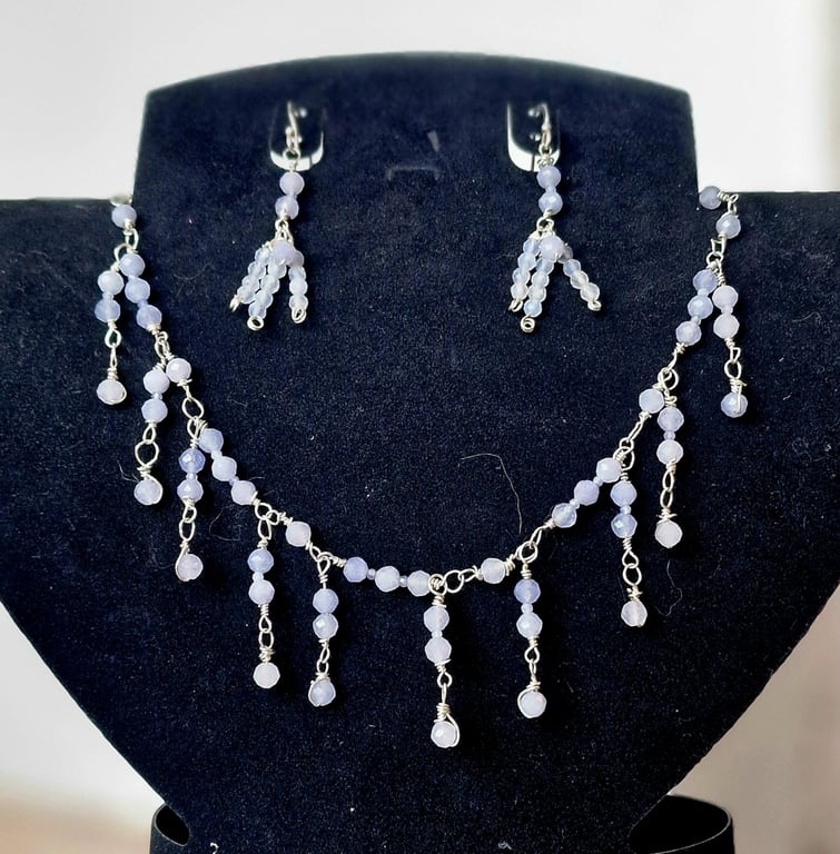 Tanzanite halskæde. billede 3