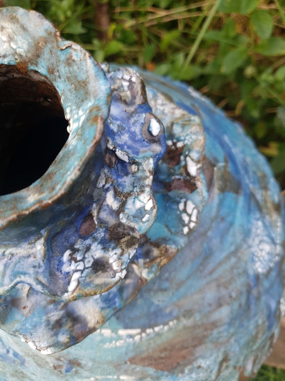 Minder fra havet - skulpturel vase  billede 2