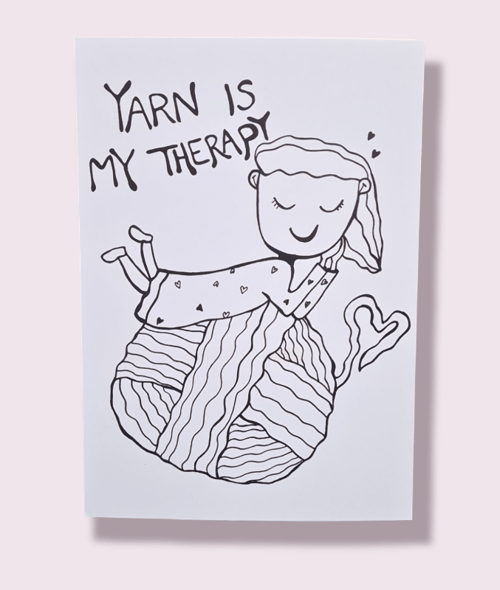 Kort: yarn is my therapy  (2)