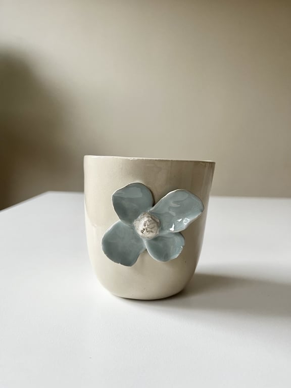 Blå blomsterkop No.5