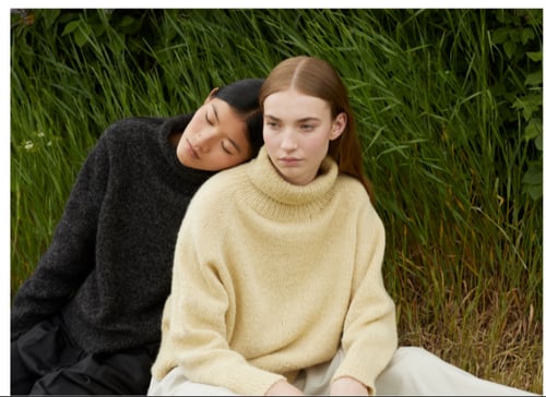 Kit: Garn og opskrift til Sesam Raglan Sweater i Alpaca Silk og Finuld