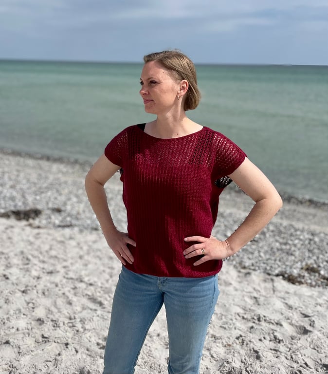 Ebeltoft Summer Top strikkeopskrift billede 2