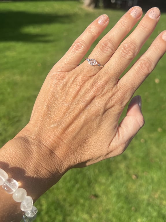 Beyou ring med en Herkimer diamant nr.4 billede 4