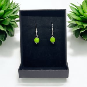 Grønne øreringe  – produktbillede