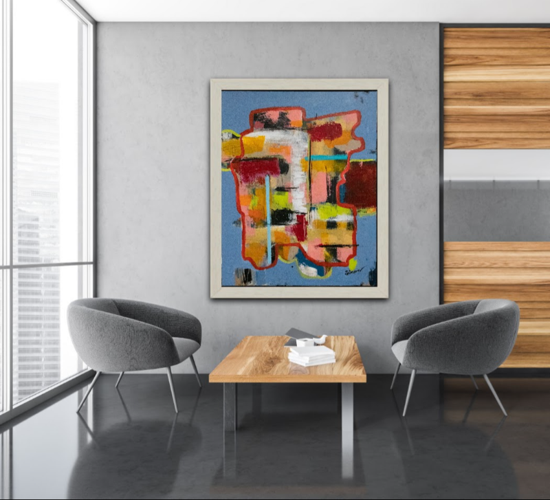 #1113 Maleri 80X100cm SOLD billede 4
