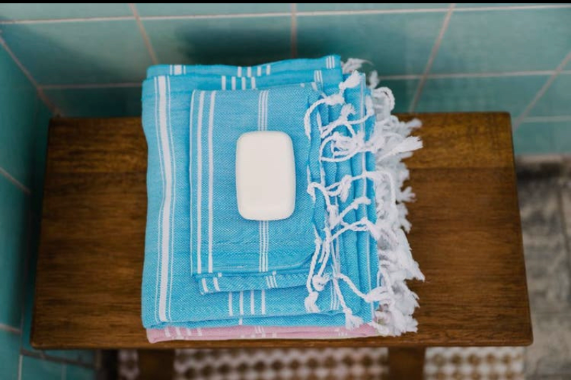 Hammam håndklæde - Lys Grøn (4)