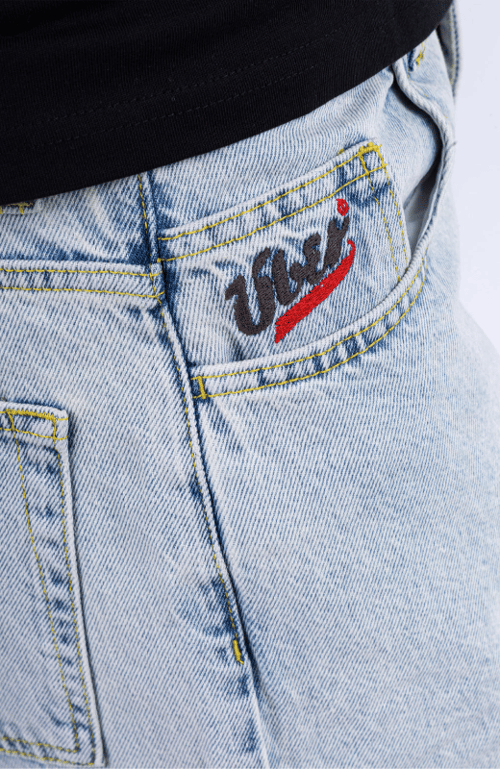 ÜBER Skateboards, Baggy Shorts, Light Denim, Str. S (3)