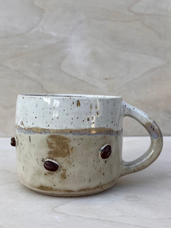 Kaffebønne kop. 440 ml. H: 8 cm