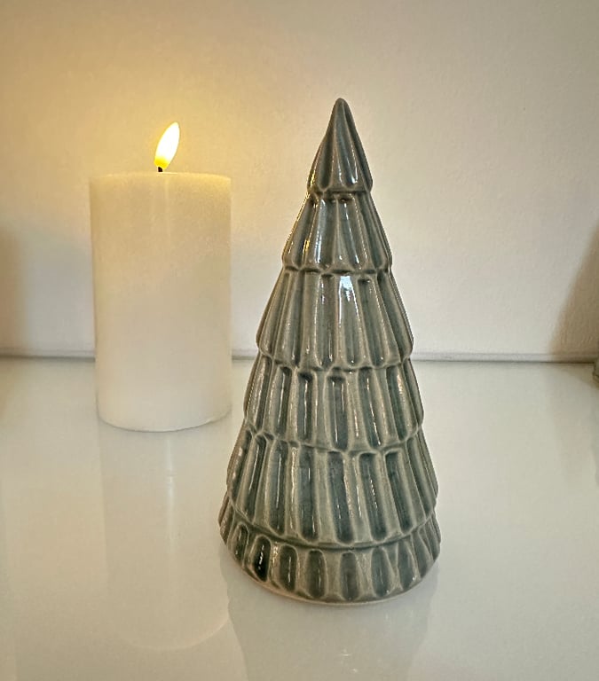 Juletræ 14,5 cm grågrøn