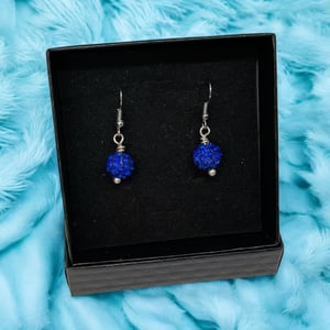 Blå Øreringe – produktbillede