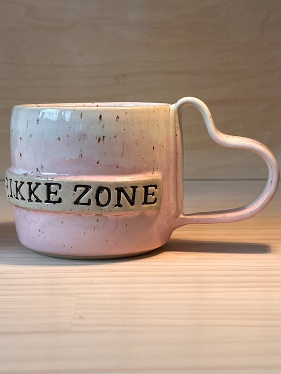 Strikke zone krus, 320 ml. H: 7,5 cm billede 3