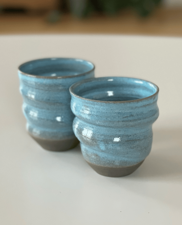 Kop, Cortado - spiraldrejet, lyseblå