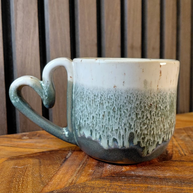 Kop med hjertehank grøn billede 4