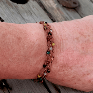 Flerfarvet 2 i 1 kæde. – produktbillede