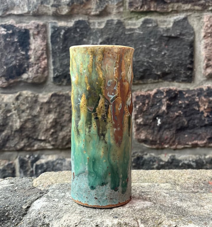 Vase, facetskåret 