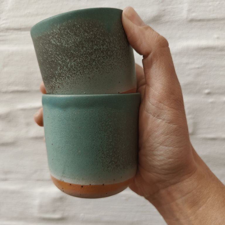 Grøn espresso kop  billede 6