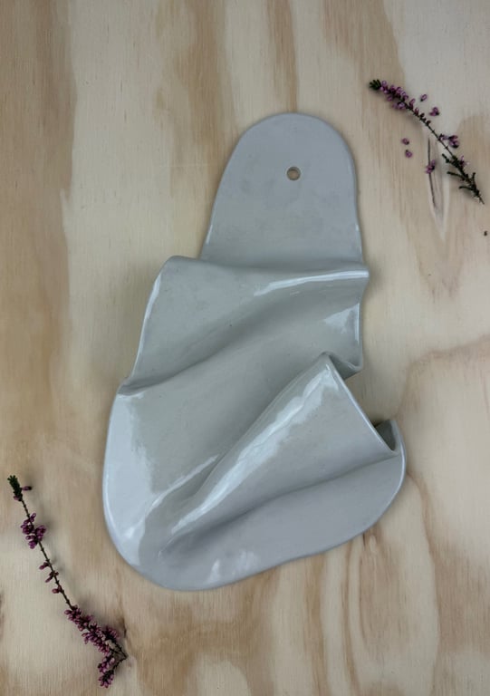 Beige vægrelief - 27,5 x 17 cm 