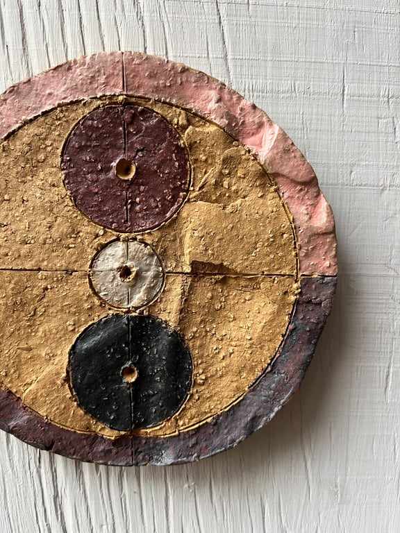 Relief i keramik, 14 cm  billede 2