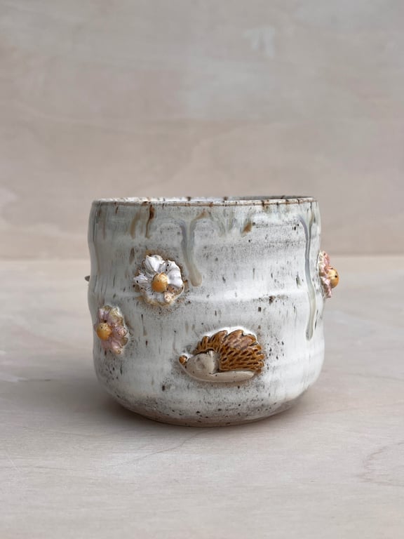 Bølget tusindfryd kop. 260 ml. H: 7,5 cm billede 2