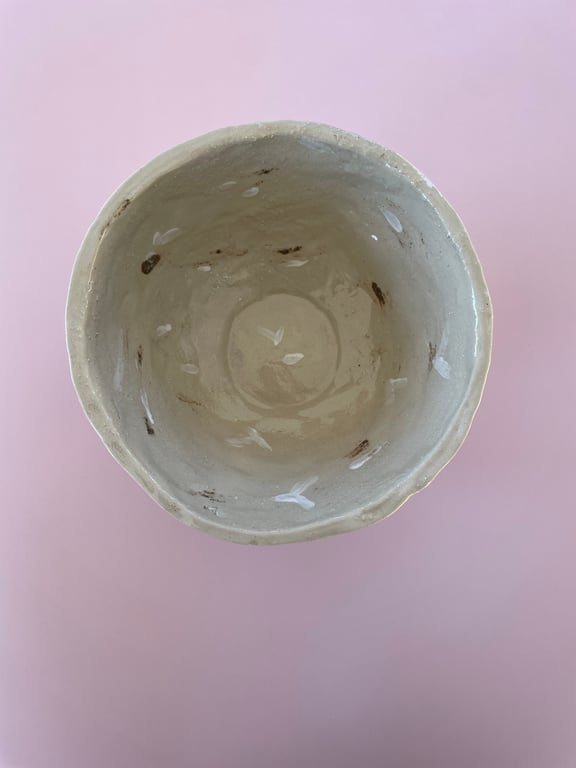 Rustik skål i keramik - natur billede 2