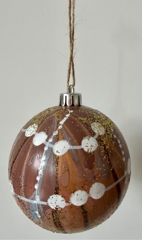 Kunst julekugle 66