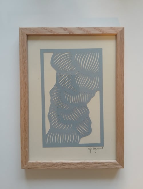 A5 papercut, indrammet 