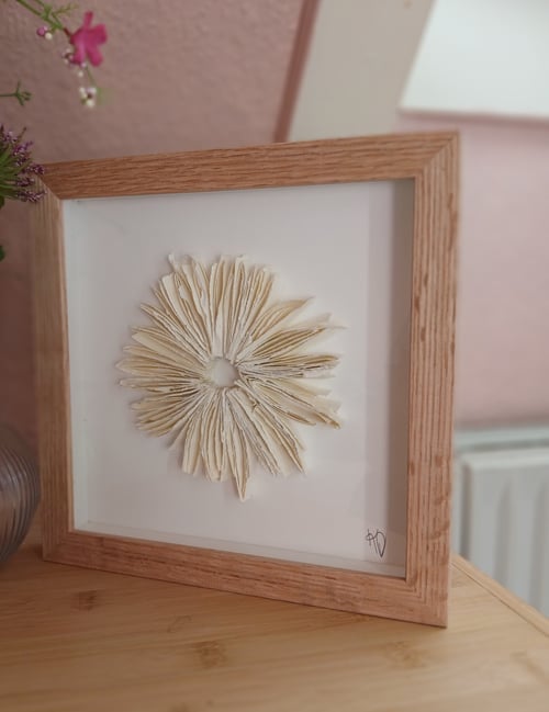 20x20cm relief papirværk, indrammet 