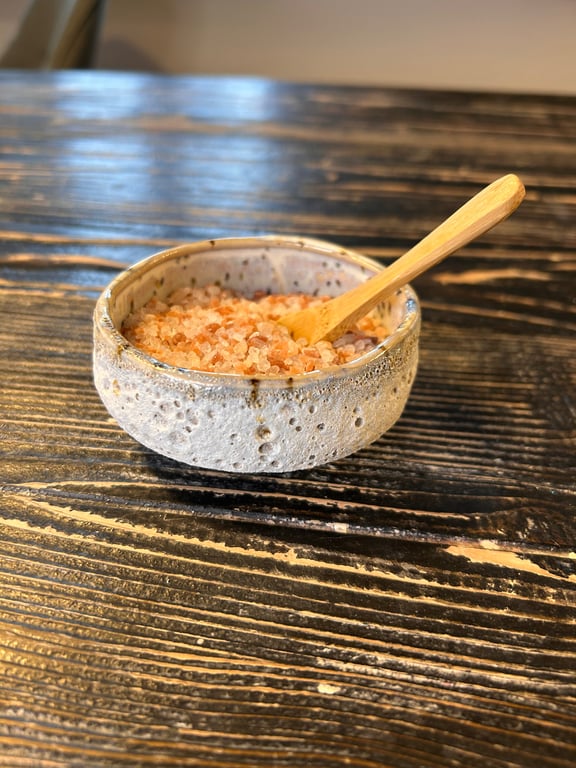 Saltkar med ske  billede 3