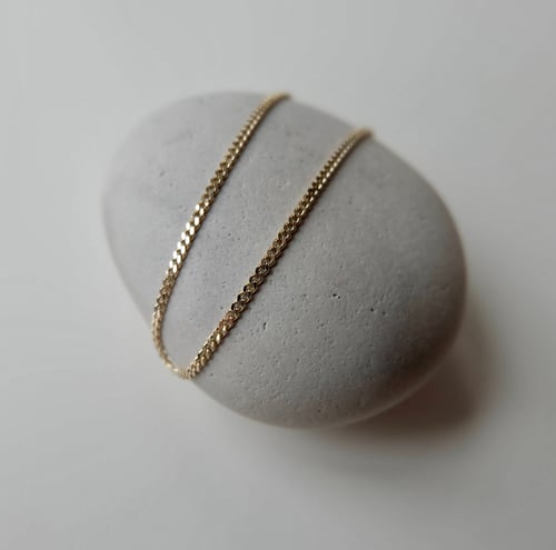 Cuban link chain bracelet 14 k gold (2)