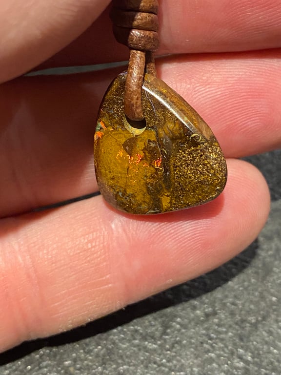 Boulder opal halskæde billede 2