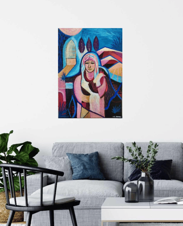 Bjergkvinden 50x70 cm billede 2