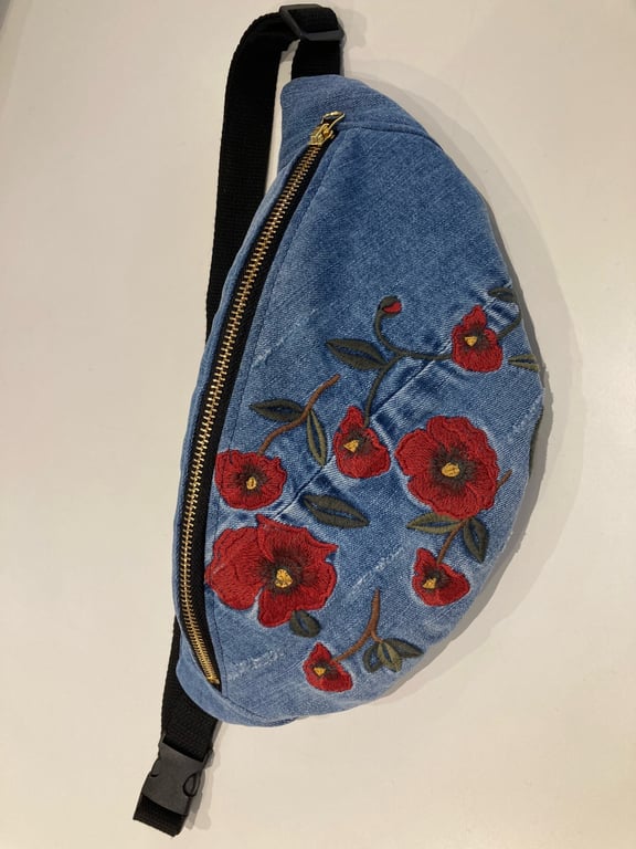 Bumbag m roser 