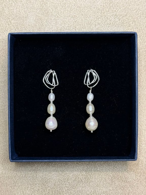 Pearla - Øreringe (Sterling Sølv)