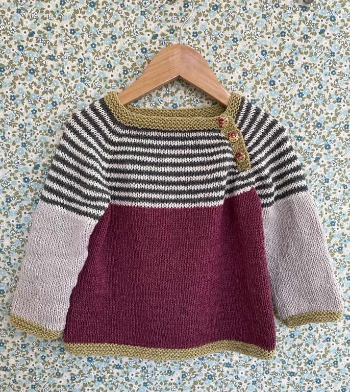 Digital opskrift: Gavstrik Sweater (barn) billede 5