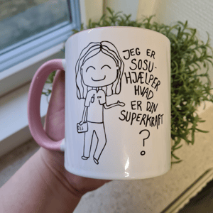 Krus: Jeg er SOSU-hjælper, hvad er din superkraft? Rosa – produktbillede