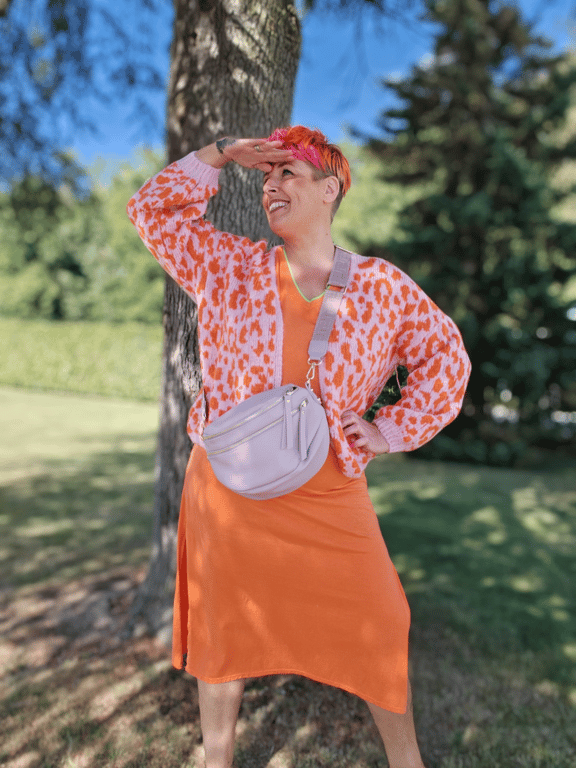 Rezii Kjole Orange  billede 3