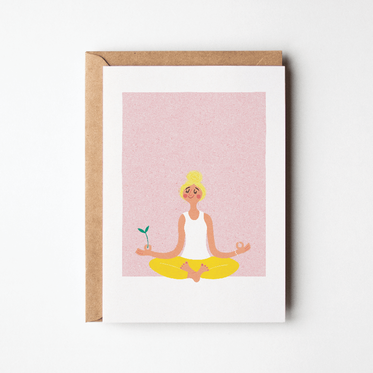 Planteyoga – gul – kort