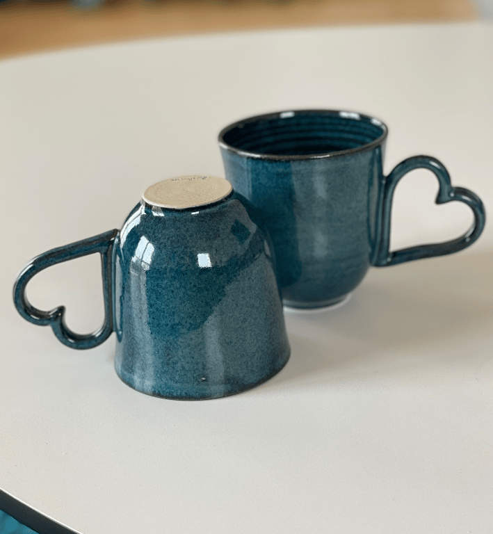 Hjertekop, havblå billede 2