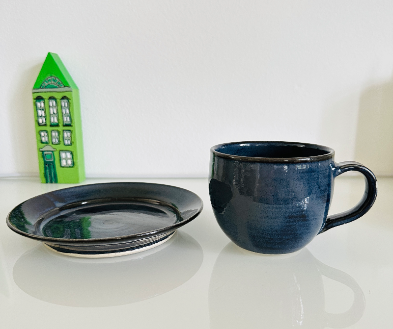 Frokost tallerken mørkeblå #2 billede 3