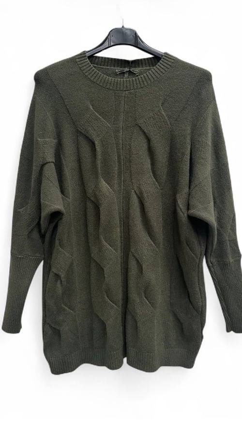 Margot soft blouse, Army. Onesize 36-46. (2)