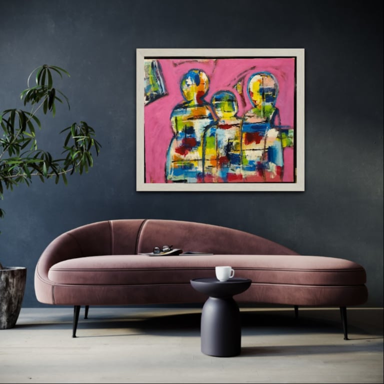#1133 Maleri 100X120cm SOLD