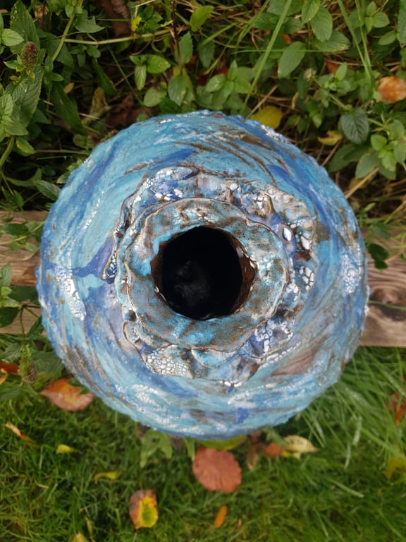 Minder fra havet - skulpturel vase  billede 4